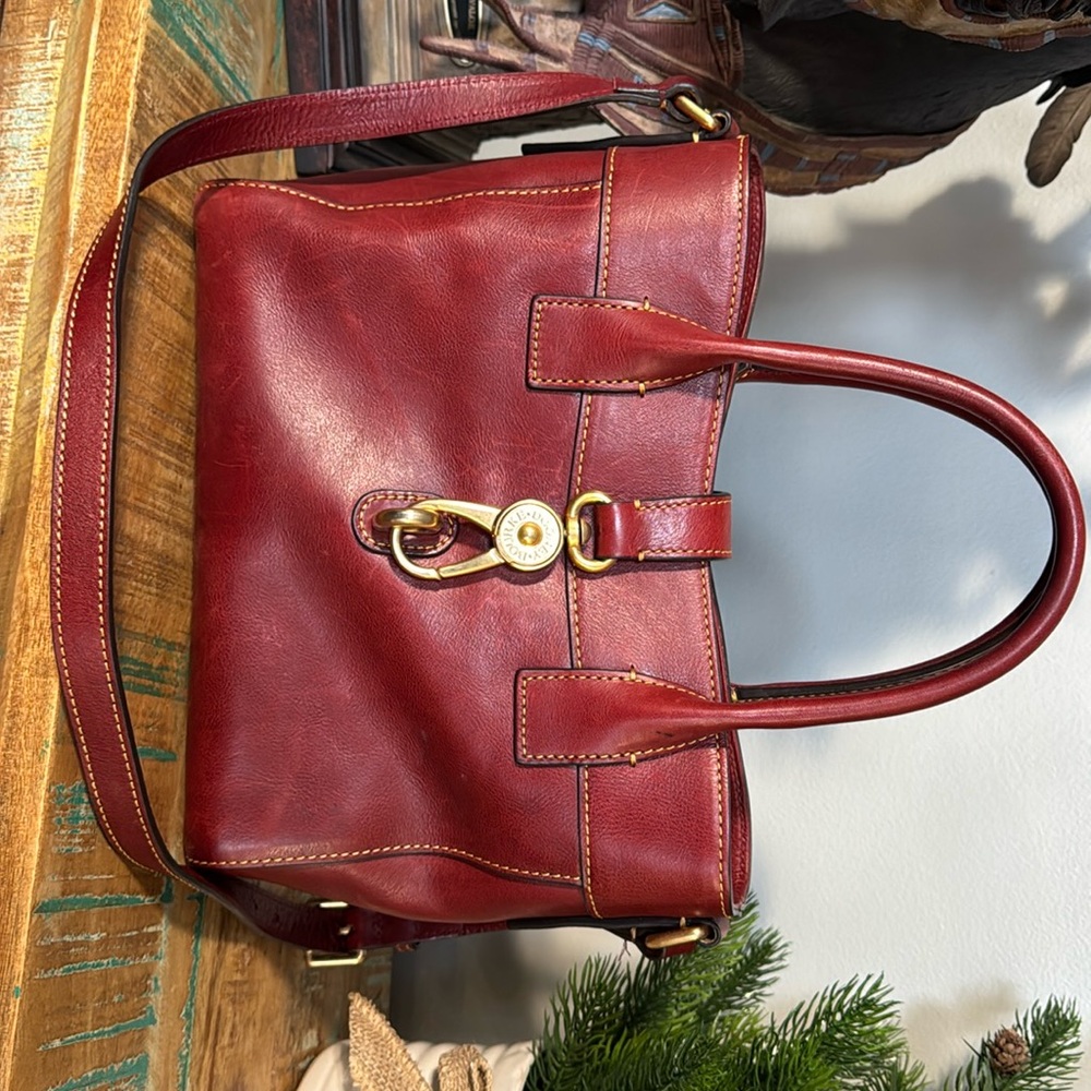 Floretine leather Dooney and Bourne satche